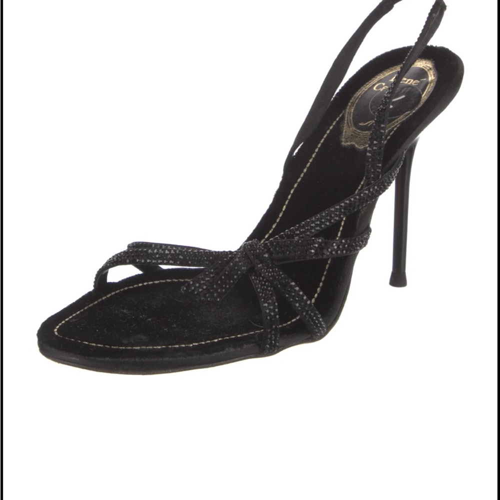 René Caovilla
open-toe crystal-embellished sandals